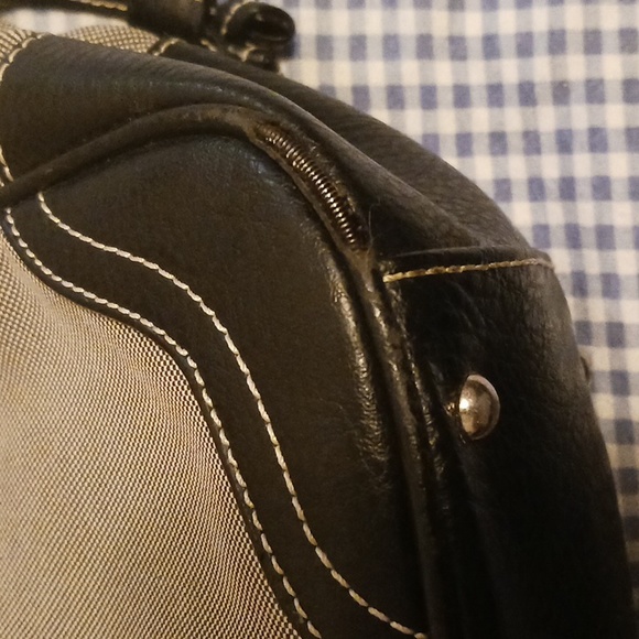 Vintage Prada Buckle Canvas Logo Satchel - Picture 9 of 16